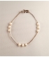Bracelet argent et perles
