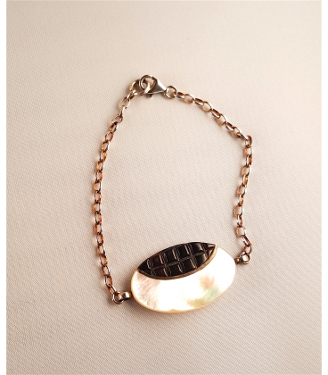 Bracelet en argent et Nacre