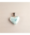 Pendentif coeur en Larimar