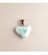 Pendentif coeur en Larimar