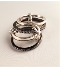 Bague 4 anneaux en argent