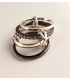 Bague 4 anneaux en argent