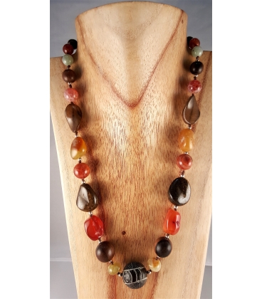 Collier multi pierres