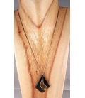 Collier avec pendentif forme losange
