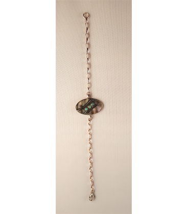 Bracelet en nacre et turquoise