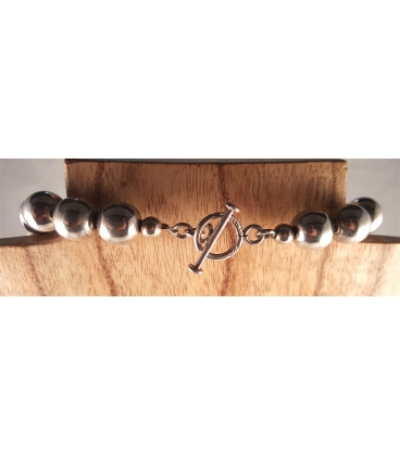 Collier en boules d'argent