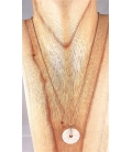 Collier avec pendentif en nacre