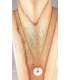 Collier avec pendentif en nacre
