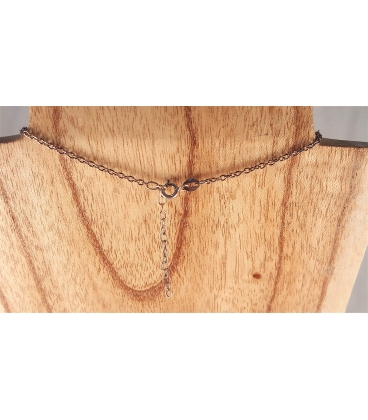 Collier en argent avec un pendentif en onyx