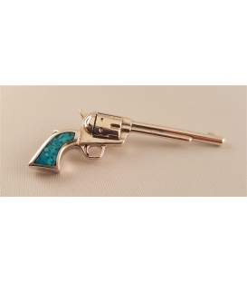 Pendentif revolver en argent