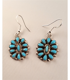 Boucles d'oreilles Marguerite Navajo