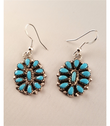Boucles d'oreilles Marguerite Navajo
