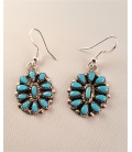 Boucles d'oreilles Marguerite Navajo