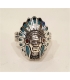 Bague en tête chef indien