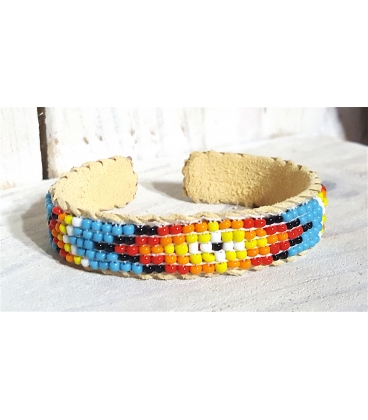 Bracelet perlé amerindien