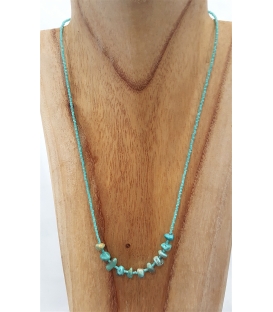 Collier multi turquoises