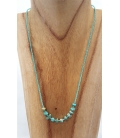 Collier multi turquoises