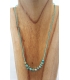 Collier multi turquoises