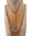 Collier turquoises et Jaspe