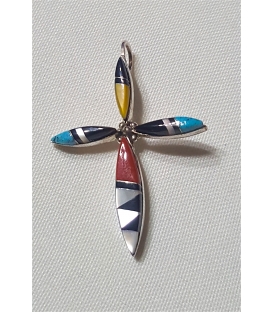Croix en argent Zuni