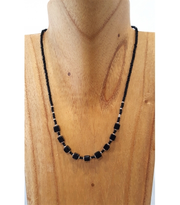 Collier en Obsidienne