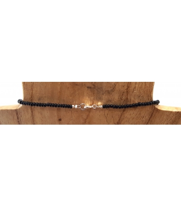 Collier en obsidienne