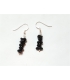 Boucles d'oreilles en pierres d'Obsidienne