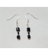 Boucles d'oreilles en Obsidienne